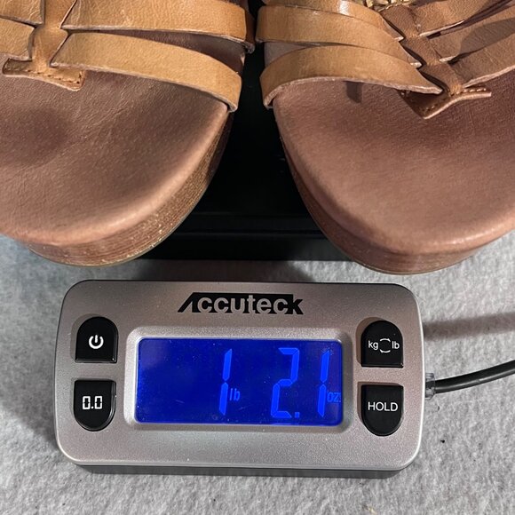 UGG Mattie Wedge Heeled Platform Sandals Womens Size 10 Slip On Leather & Braid - Picture 15 of 15